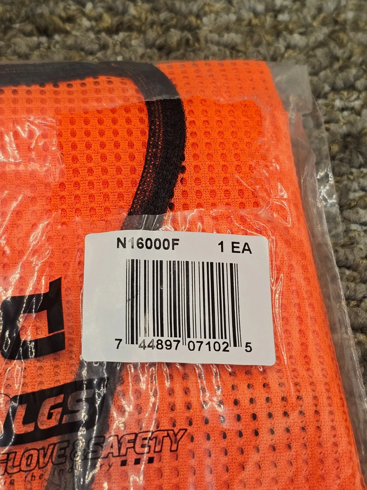 (QTY 31) Liberty Glove & Safety N16000F HiVizGard Polyester Mesh Vest Orange - product detail image 2