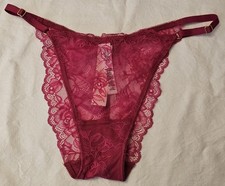 Size Large Brazilian Victoria's Secret Pink Adjustable Waist New With Tags