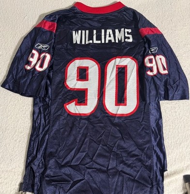 Size M - Mario Williams #90 Houston Texans Jersey Mens Navy Reebok