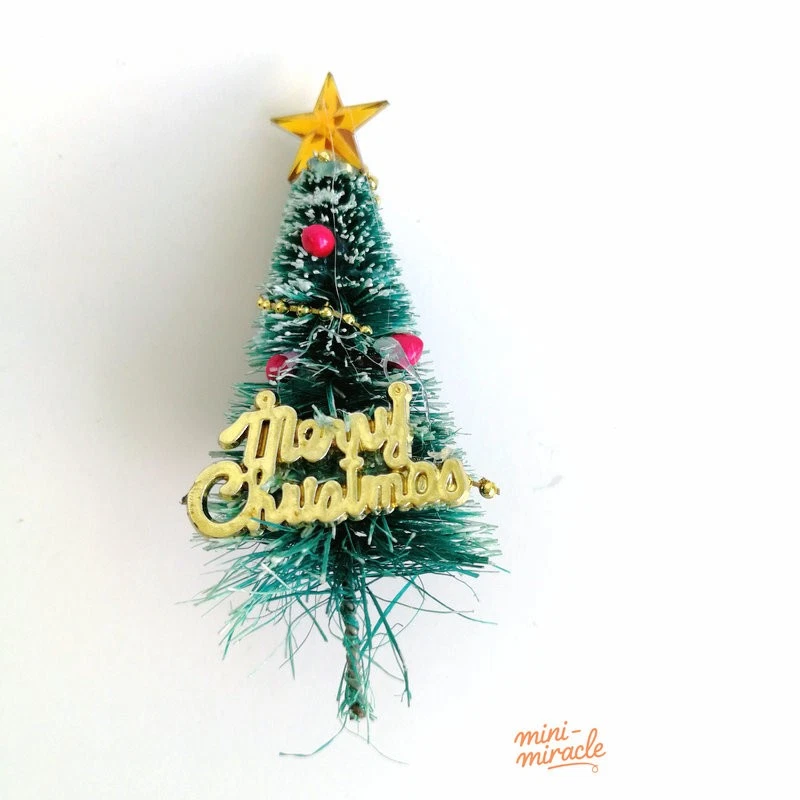 3PC HO/OO 1:87 Scale Miniatures Lot Christmas Trees Scenery Decor Holiday Snow - Image 4 of 4