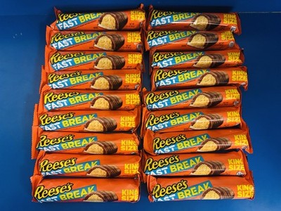 (18) Reese s Fast Break Peanut Butter Nougat King Size Bars 3.5oz. BB: 12/26