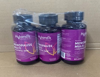 (Pack 3) Hyland's Menopause Multi Glow Support Youthful Skin 60 Caps EXP 05/2026