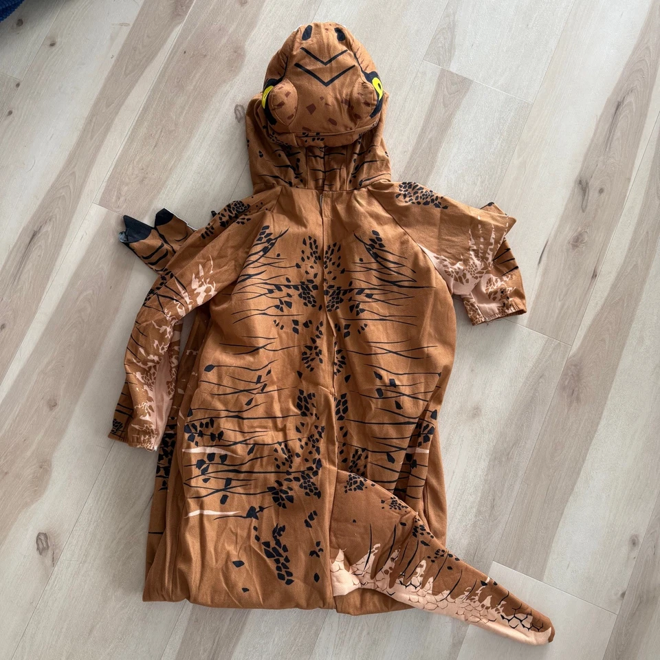 Jurassic World T. Rex Dinosaur Costume Child/Youth Large (12-14) Hooded Jumpsuit - Image 2 of 4