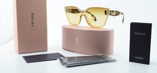 Lunettes de soleil PRADA SPR 16T VIR 1G0 140 design papillon oversize ambre +...