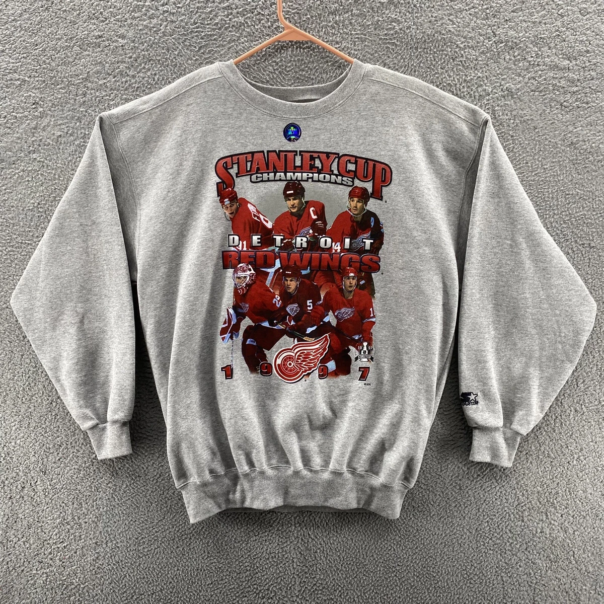 VINTAGE Detroit Red Wings Sweatshirt Mens 2XL 1997 Stanley Cup Champions  New | eBay