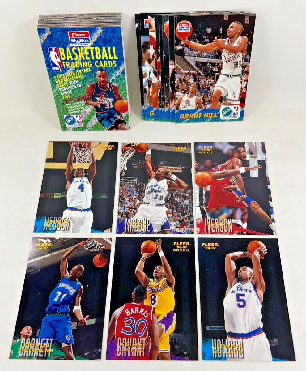 PROMO CARD SET: NBA Skybox 1997 SPRITE 61 Cards w/G HILL Subset