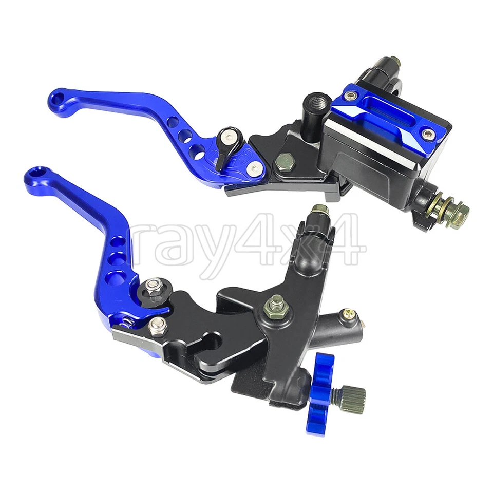 Juego de palancas de cilindro maestro embrague freno CNC universal de 7/8" para motocicleta depósito Foto 2 de 4
