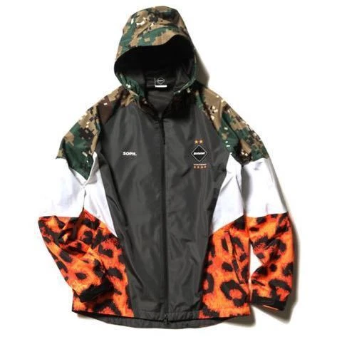 F.C.Real Bristol MULTI PATTERN TRAINING JACKET GRAY XL New Genuine