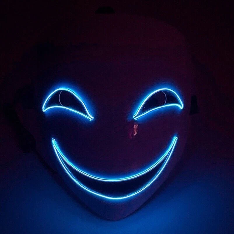 DARKER THAN BLACK Li Shunsheng Smile Luminescence LED Mask Full Face Cos Prop - Image 3 of 4