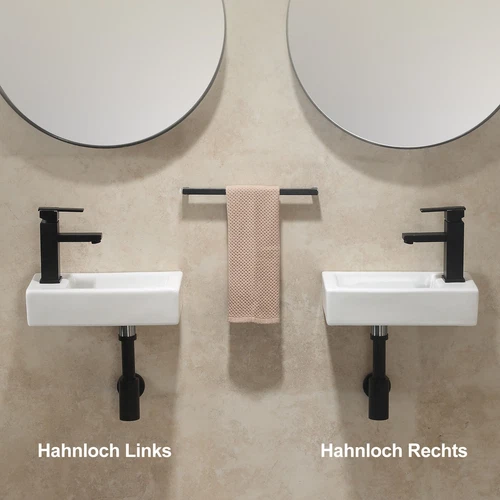 Gäste WC Waschbecken klein Waschtisch Aufsatzwaschbecken Wandmontage Waschtisch - Bild 2 von 20