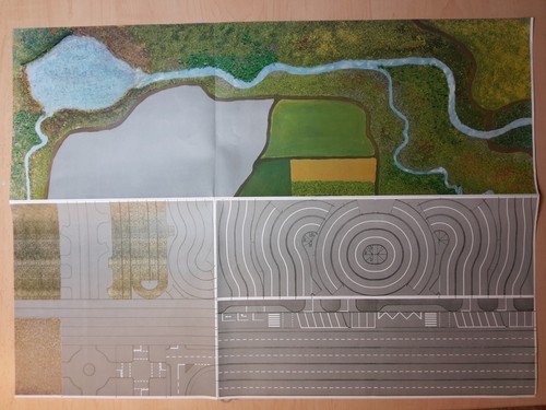 Printed Scene Faller No. 2983 68x49cm Terrain Arch with Printed Streets