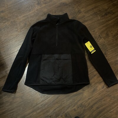 Xersion Women's Quarter Zip Fleece Pullover Sweatshirt Black Small  B2-007