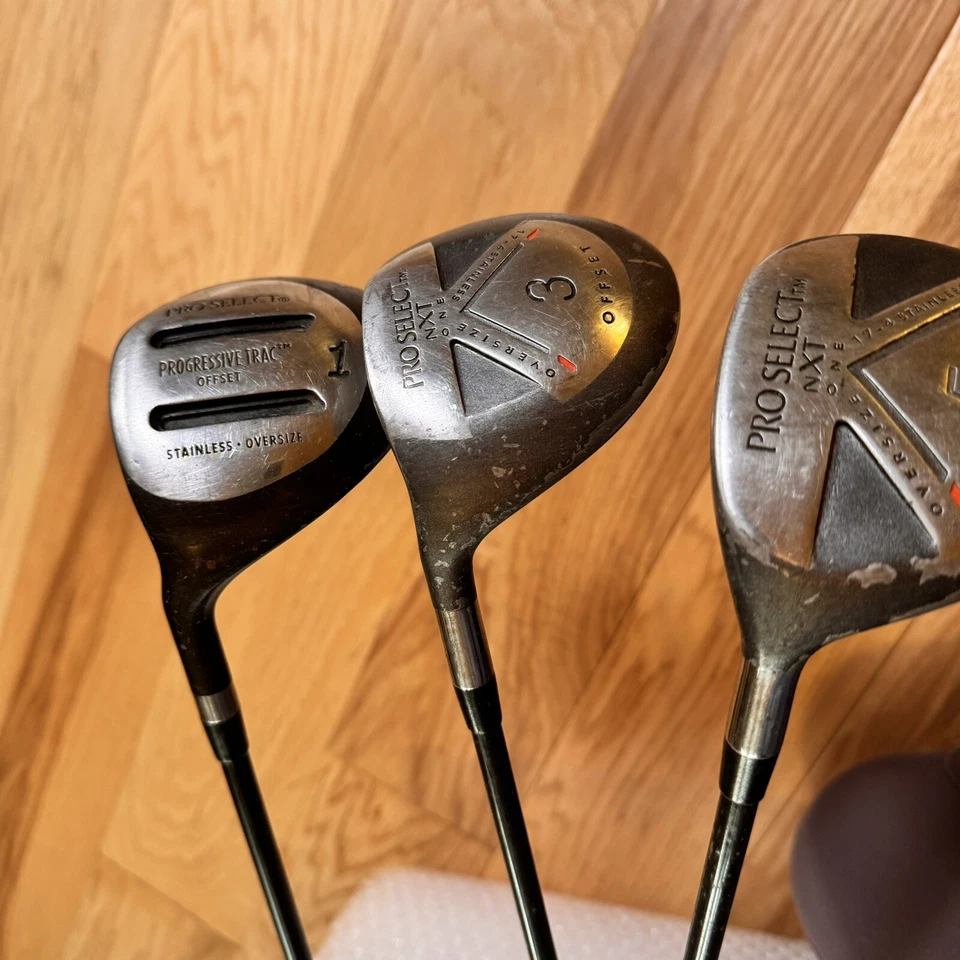 Pro Select NXT Golf Clubs Woods Set (1, 3, 5) 44” / 42” Graphite Shaft LEFT HAND - Image 3 of 4