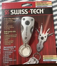 Swiss + Tech 7 in 1 Key Ring Multi - Tool  (KMTCSSV-NA)