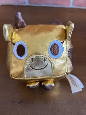 Pet Simulator X Series 1 Mystery Treasure Plush Gold Metallic Joy Cow No Code
