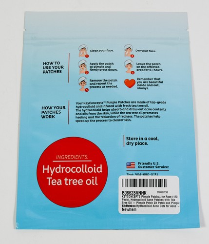 2 KeyConcepts Emergency ACNE PATCHES 120 pimple patches 3 sizes Hydrocolloid - Picture 3 of 3