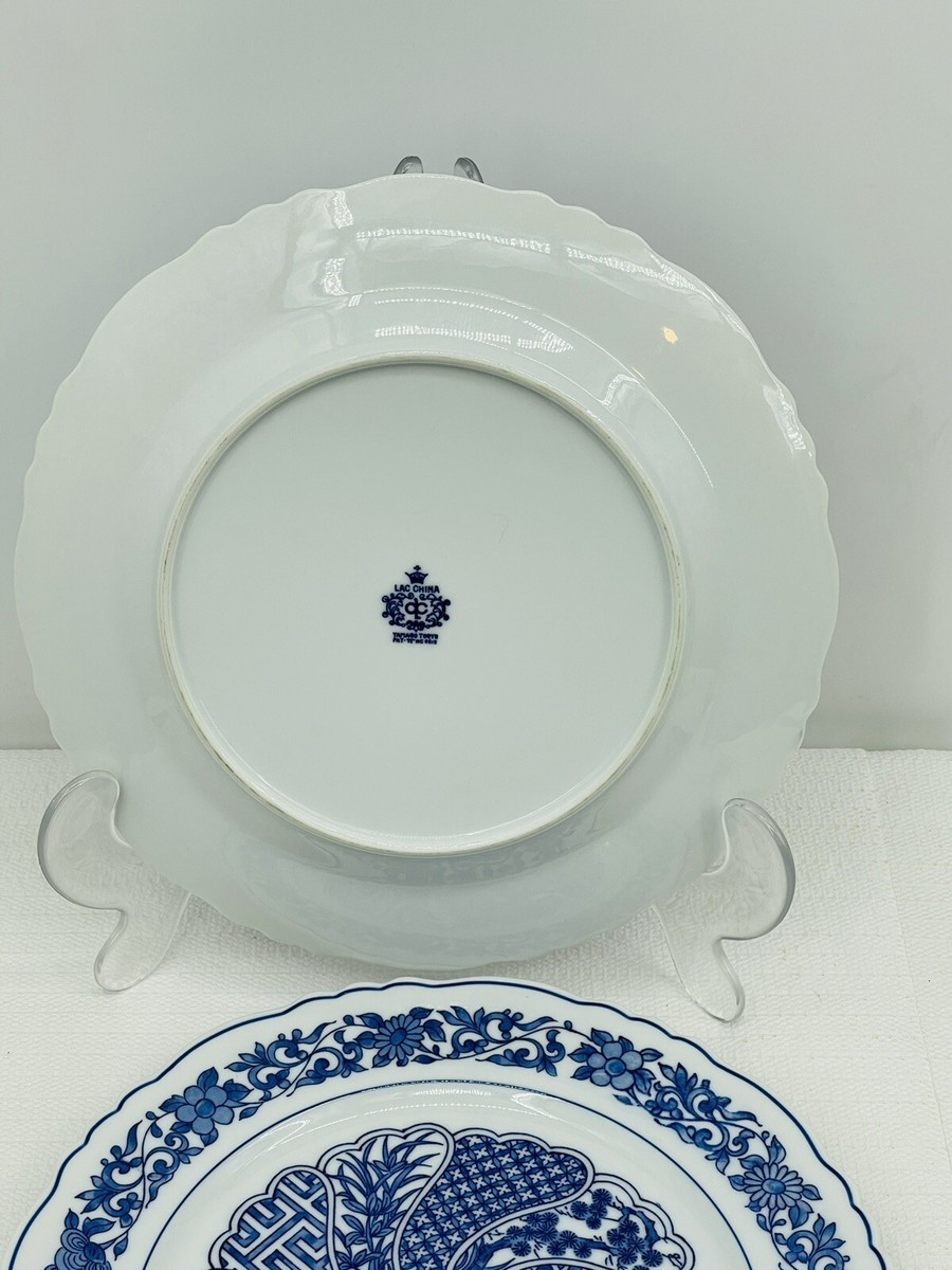 LAC China Yamago Togyo Blue & White 10.5” Dinner Plate Set Of 2 | eBay