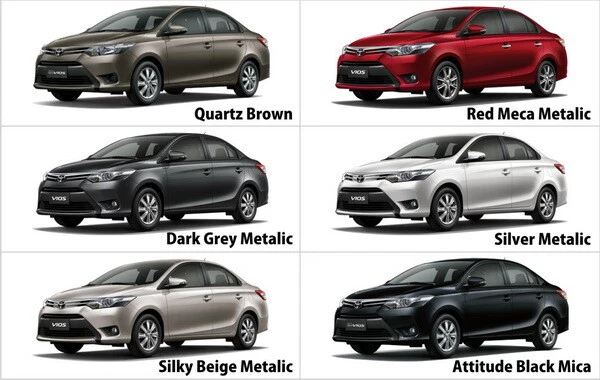 适用于丰田 Vios Yaris Sedan 13 14 17 前侧裙车身 V1 红色 + 着色 — 第 4/4 张图片