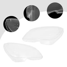 Headlight Lens Cover Left & Right Headlamp Cover For 08-11 Mercedes-Benz C-Class