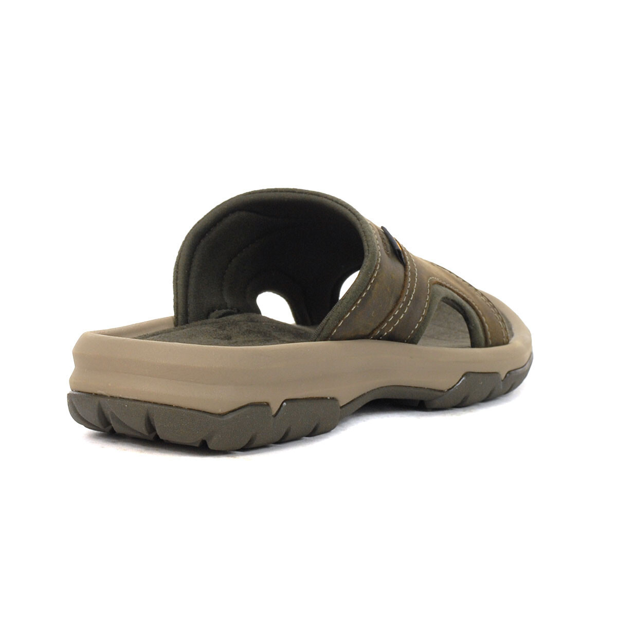 Teva Langdon Slides Mens Sz 9 Brown Waterproof Leather Comfort Slip On 1015150 Amazon.com | Teva Men main image 2