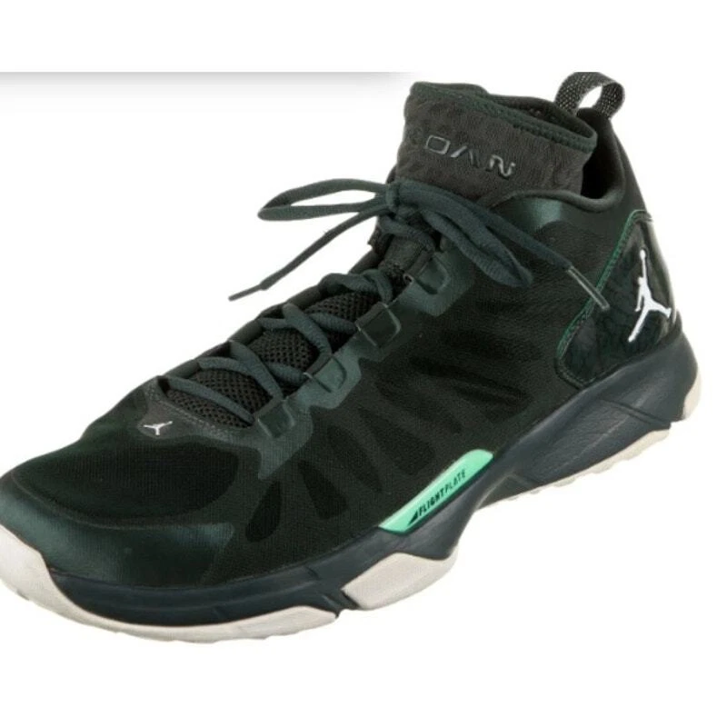 Jordan Sneaker Trunner Flightplate nero verde taglia 12 5 difficile da trovare