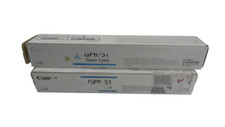 Lot 2 Canon 8517B003 GPR-51 Cyan Toner Cartridge - Free shipping