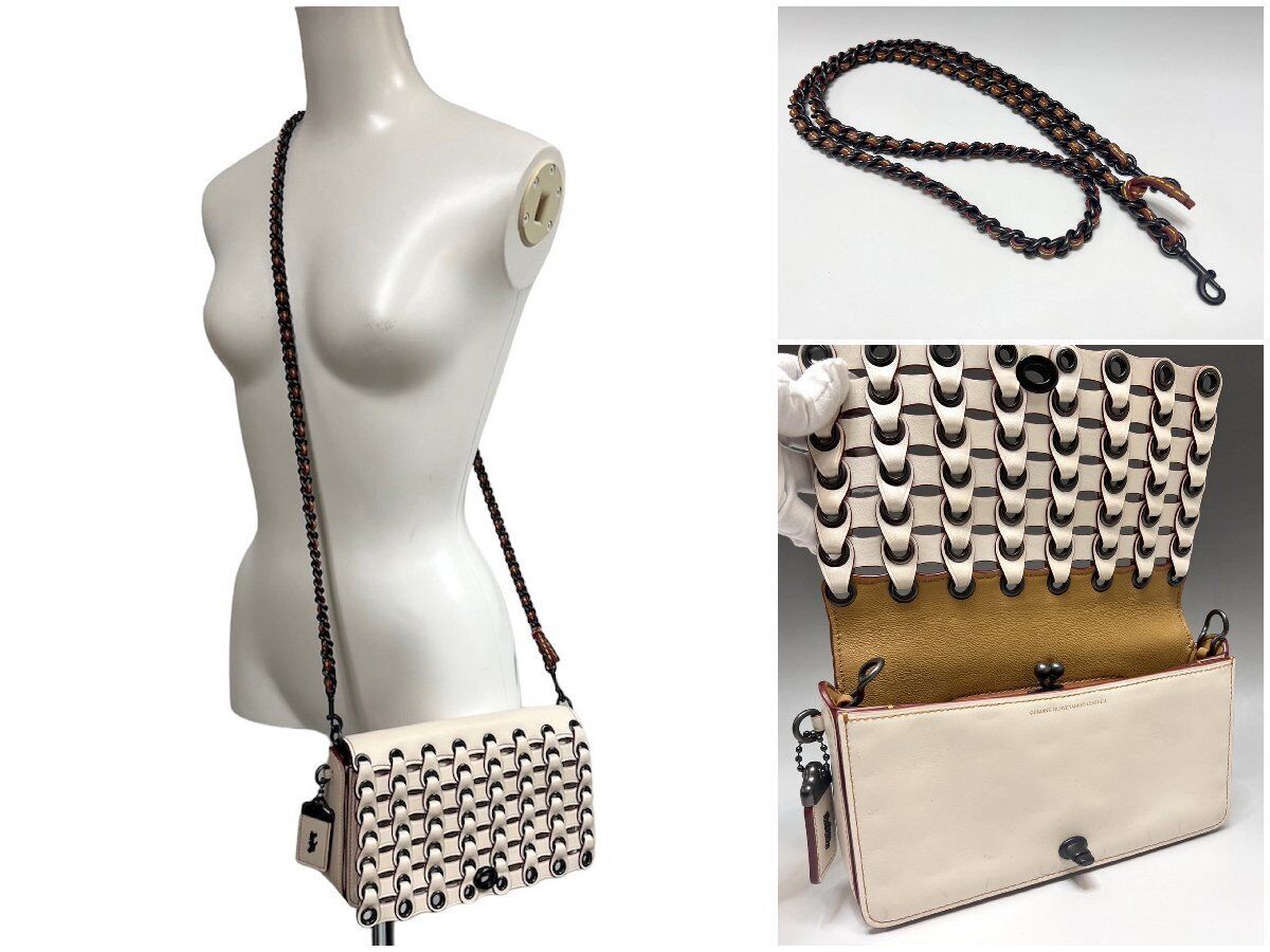 COACH glove tanned leather 2way chain shoulder bag #59126 COACH glove tanned leather 2way chain shoulder bag #59126