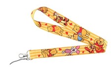 Winnie The Pooh Themed ID Holder Lanyard Keychain