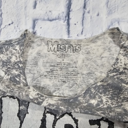 Misfits MENS SZ M Danzig Lost In Space Short Sleeve T Shirt Acid Wash Astronaut - Picture 5 of 9