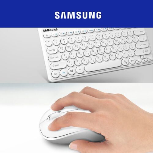 SAMSUNG Wireless 2.4GHz Keyboard Mouse Set SRP-9610W White Tablet Laptop Optical - Picture 6 of 6