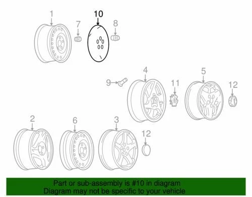 Подлинный чехол на колесо GM 2003-2005 Pontiac Aztek Grand Prix Base Rally GTP 9595202 - Изображение 2 из 2