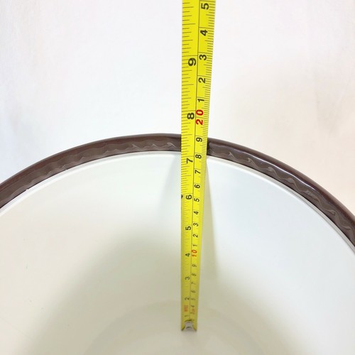 Vintage West Bend Thermo Serv Ice Bucket Brown Old World Lid Brass Handle - Picture 12 of 12