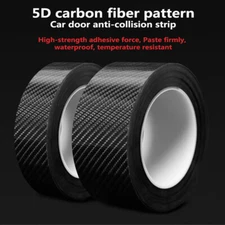 5D Carbon Fiber Car Stickers Door Sill Scuff Anti Scratch Tape Protection Film