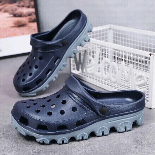 Men's Slip-On Garden Mules Clogs Sports Sandals Beach Water Slippers - Picture 14 of 33