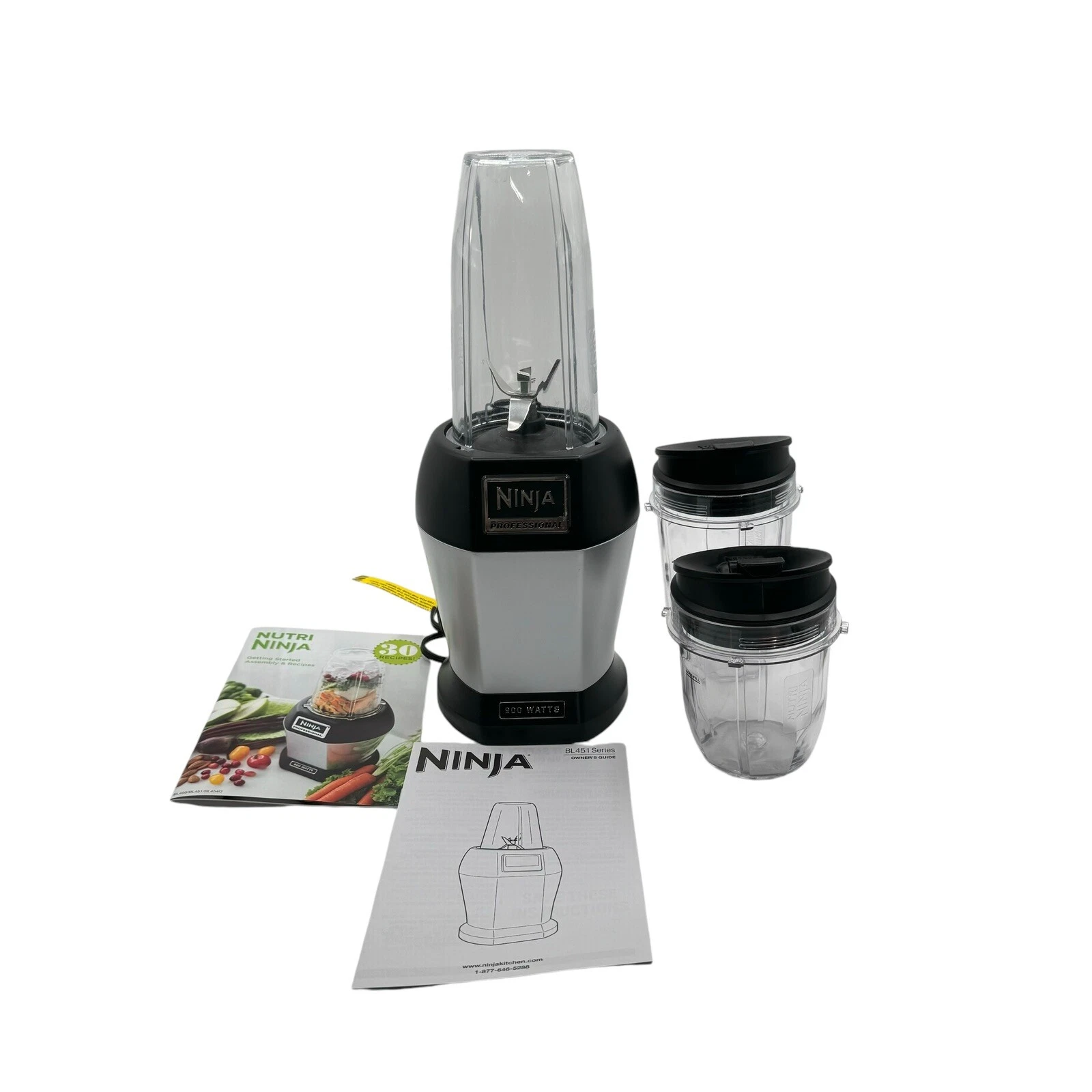 Nutri Ninja Professional 900 Watts Blender BL458 With Blade and (2) Containers