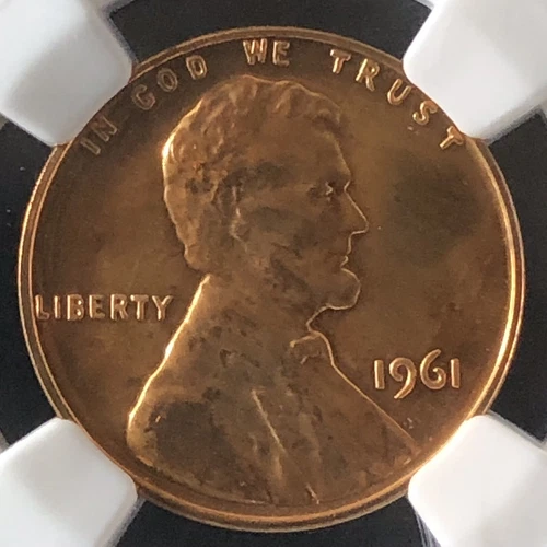 1961 1C RB PROOF Lincoln Memorial One Cent NGC PF64RB        3512465-009