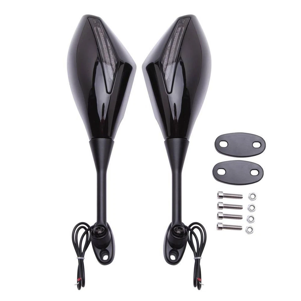 Espejos retrovisores LED para motocicleta Honda CBR 600 F3 F4 F4i señales de giro luz A Foto 3 de 4