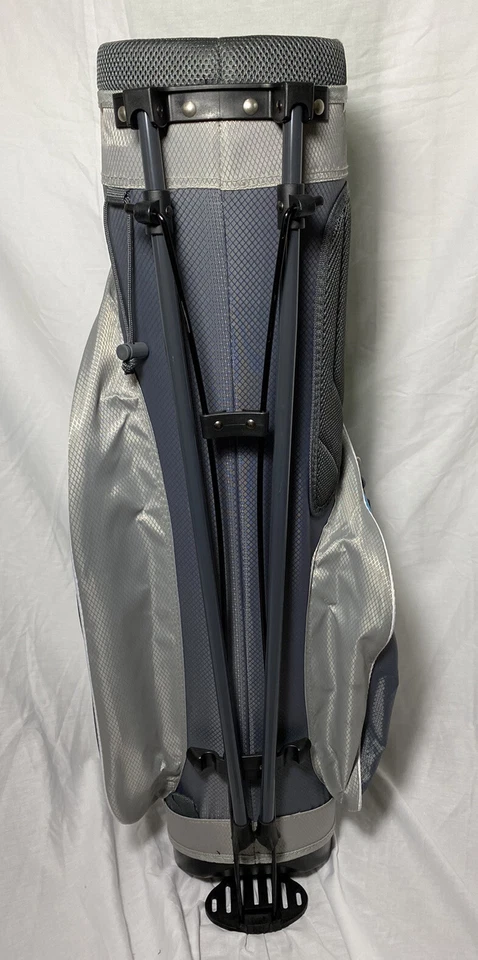 Bolsa de palos de golf TOP FLITE XL ligera con soporte para damas azul aguamarina gris plata Foto 3 de 4