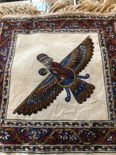 Wall Hanging Tablecloth 100 Cotton Hand-Printed Hand-Made 12" x 12" Multi Color