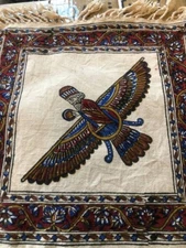 艺术精神| 装饰品，手工制作，挂毯壁挂，精美，手工印花，桌布，100% 棉，令人印象深刻，男士、女士、纪念品、礼品，尺寸：12 英寸 x 12 英寸，颜色：多色