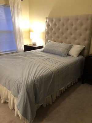 Pottery Barn Comfort Eyelet Stripe Duvet King King Lumbar Sham