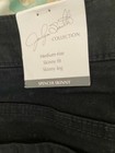 Jaclyn Smith - NWT - Pretty SPENCER SKINNY Denim Jeans w/Black Beads — photo 1