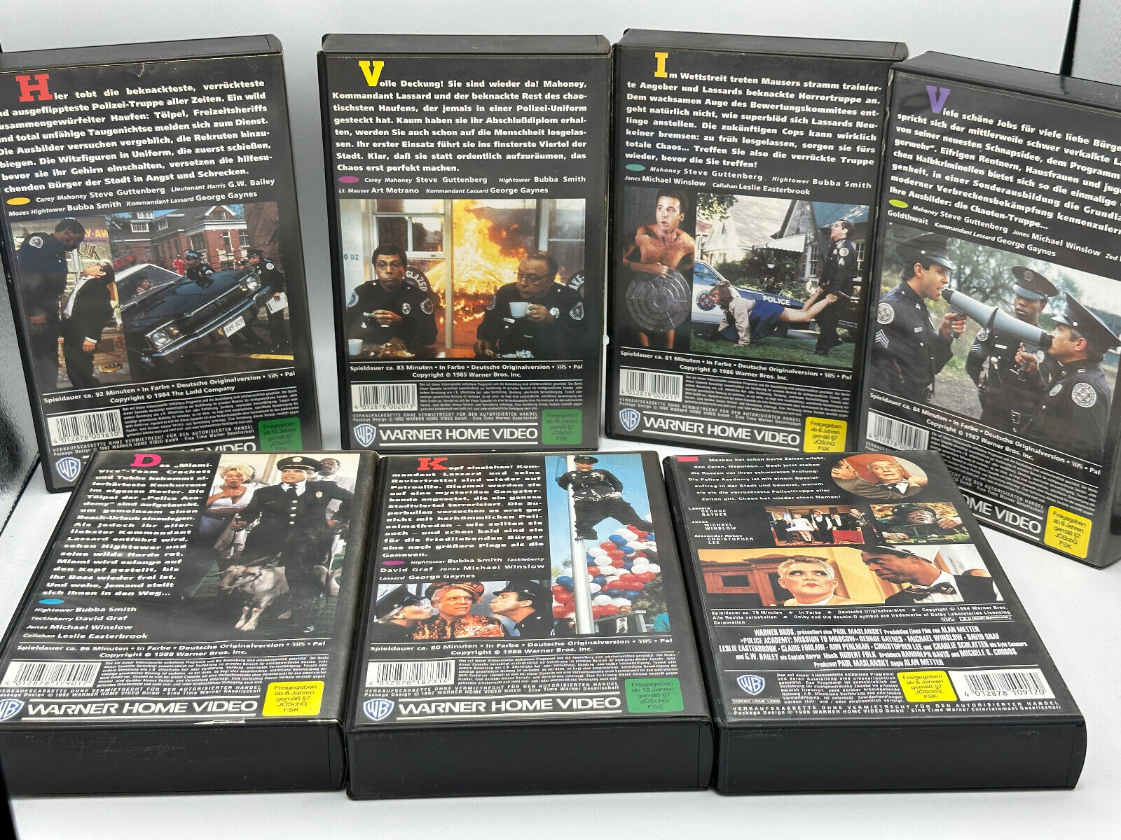 Police Academie - VHS - Teil 1 bis 7 - Sammlungauflösung