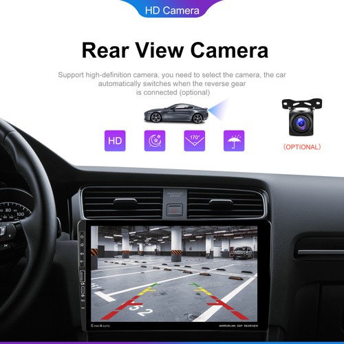 4+64G 9" Doble 2 Din Android 13 Coche Estéreo Carplay GPS Navegación WiFi BT Radio Táctil - Imagen 12 de 23