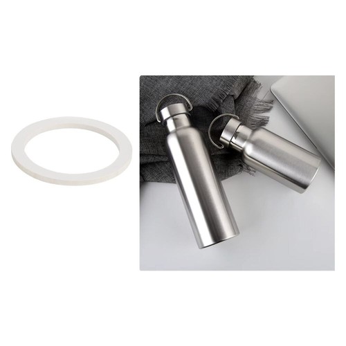Stainless Steel Water Bottle Gasket Seal Replacement Flat Silicone - 第 3/5 張圖片