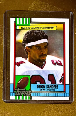 1990 Topps #469 Deion Sanders ''SUPER ROOKIE'' Card Hall of Famer NMT/MT