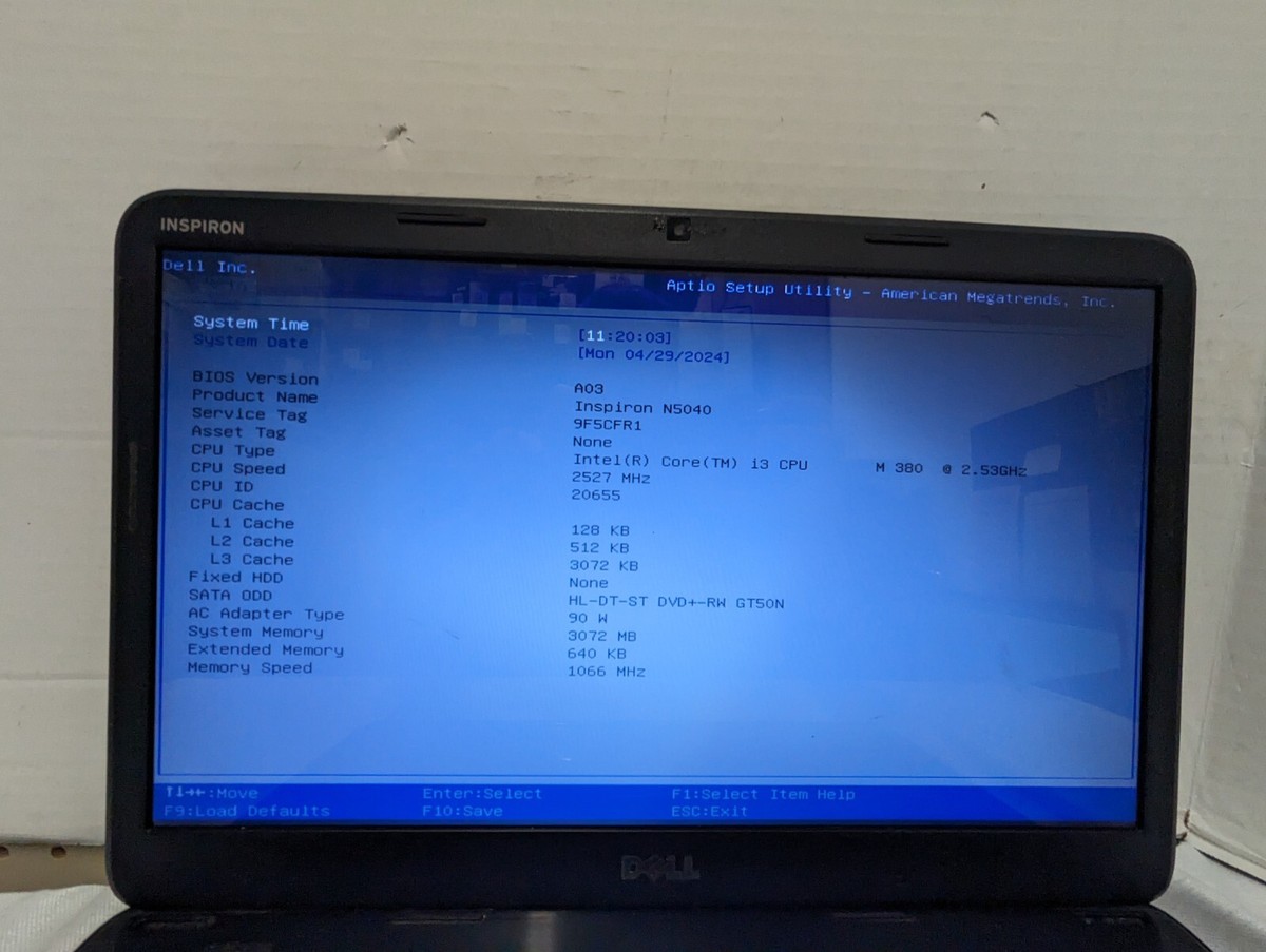 Dell Inspiron N5040 15