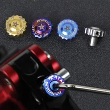 TC4 Titanium alloy nut Star Knob Bolts Adjustment nut 4 Color High strength 