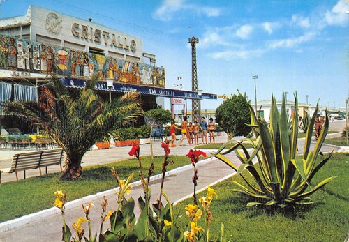 AL10-41B) LIDO DI CAMAIORE LUNGOMARE EUROPA BAR CRISTALLO VIAGGIATA LUCCA - 第 1/2 張圖片
