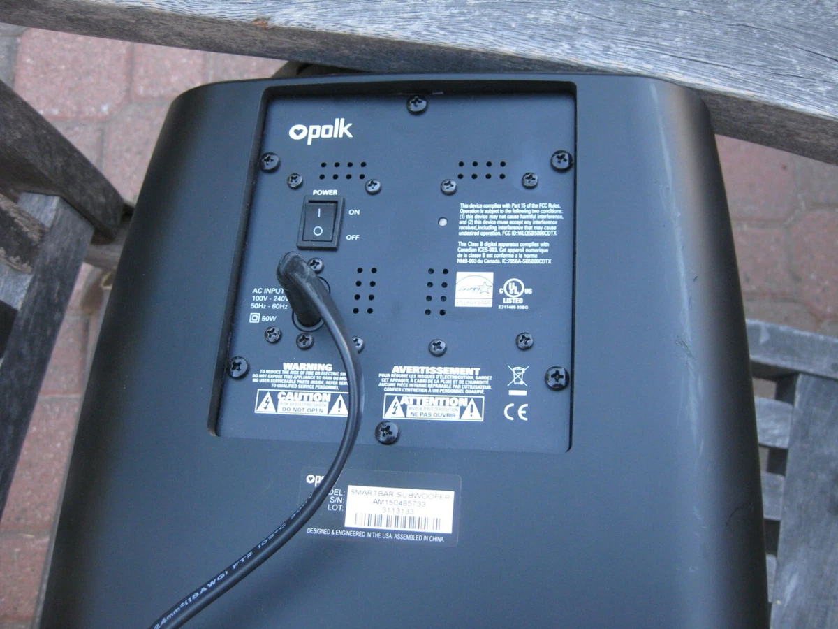 Polk hotsell smartbar subwoofer